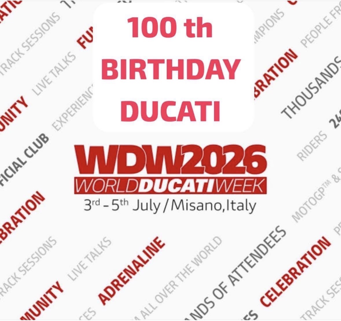 World Ducati Week 2026