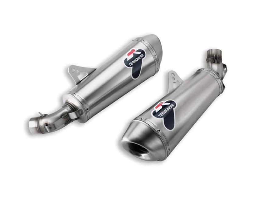 013TO - TERMIGNONI PAIR HOMOLOGATION TITANIUM SILENCERS for DUCATI MONSTER 696, 796, 1100
