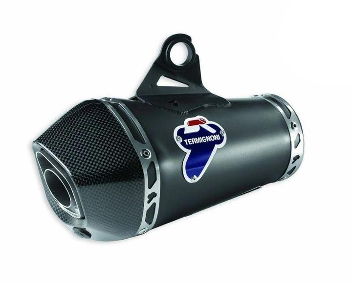 053TRBB - TERMIGNONI BLACK TITANIUM RACING SILENCER for DUCATI SCRAMBLER 800 - MONSTER 797 EURO 5