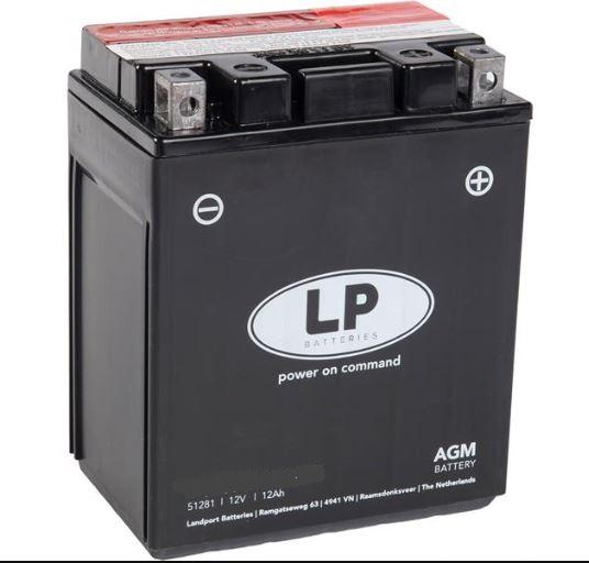 BATTERY 12V 12Ah (500-600 PANTAH, 750 PASO/F1/LAGUNA SECA 750) (Alternative part)
