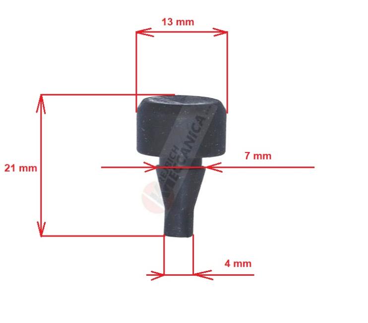 Vymezovací guma pro TOP CASE MULTISTRADA 1200