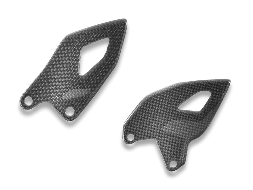 CRB216L - GLOSSY CARBON HEEL GUARDS for Ducati PANIGALE V4 2025