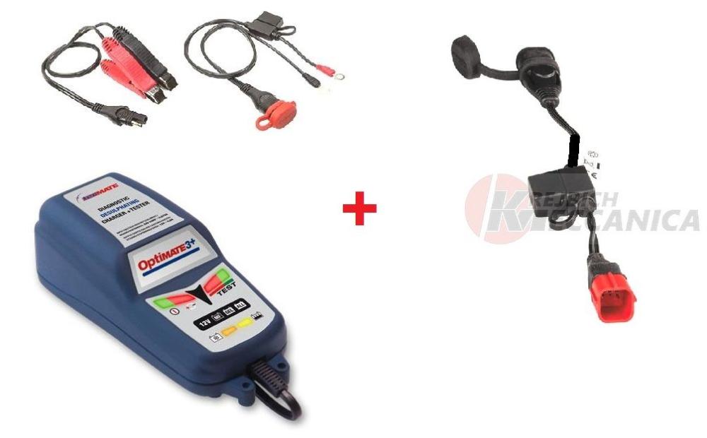 Nabíječka pro motocykly OPTIMATE 3 + kabel Ducati EURO 5