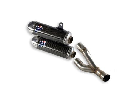 012CR - PAIR OF TERMIGNONI RACING SILENCERS CARBON for DUCATI MONSTER 1100 EVO