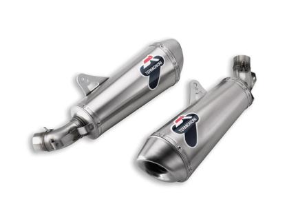 013TO - TERMIGNONI PAIR HOMOLOGATION TITANIUM  SILENCERS for DUCATI MONSTER 696, 796, 1100