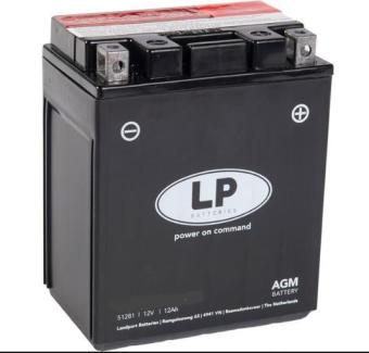 BATTERY 12V 12Ah (500-600 PANTAH, 750 PASO/F1/LAGUNA SECA 750) (Alternative part)