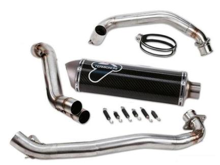 131CR - TERMIGNONI HIGH CARBON COMPLETE RACING EXHAUST SYSTEM  fer DUCATI HYPERMOTARD 1100