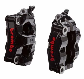 FRONT BREMBO BRAKE CALLIPERS BLACK for Ducati DIAVEL V4