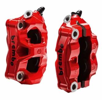 FRONT BREMBO BRAKE CALLIPERS RED for Ducati DIAVEL V4
