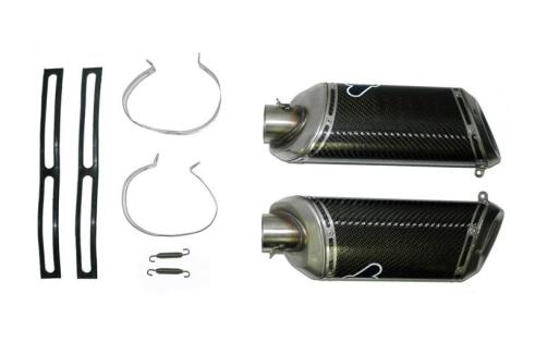 008CR - TERMIGNONI  CARBON RACING SILENCERS for DUCATI SBK 848-1098-1198