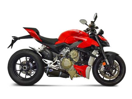D19909440INA - TERMIGNONI BLACK TITANIUM SILENCERS for DUCATI STREETFIGHTER V4 2020