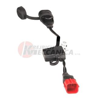 Kabel nabíjecí Ducati EURO 5 červený konektor