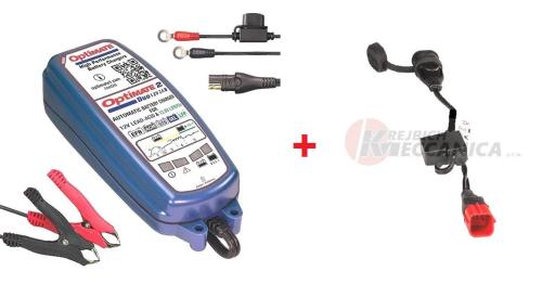 Nabíječka pro motocykly OPTIMATE 2 DUO + kabel Ducati EURO 5
