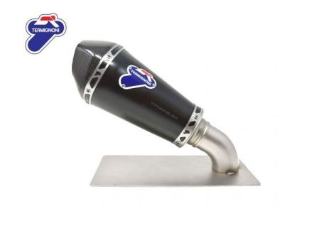 SO0909440INC - TERMIGNONI SILENCER SLIP ON RELEVANCE CONICAL BLACK TITANIUM CARBON END CAP