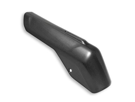 CRB121O - MTS V4 EXHAUST HEAT SHIELD AKRAPOVIC MATT CARBON