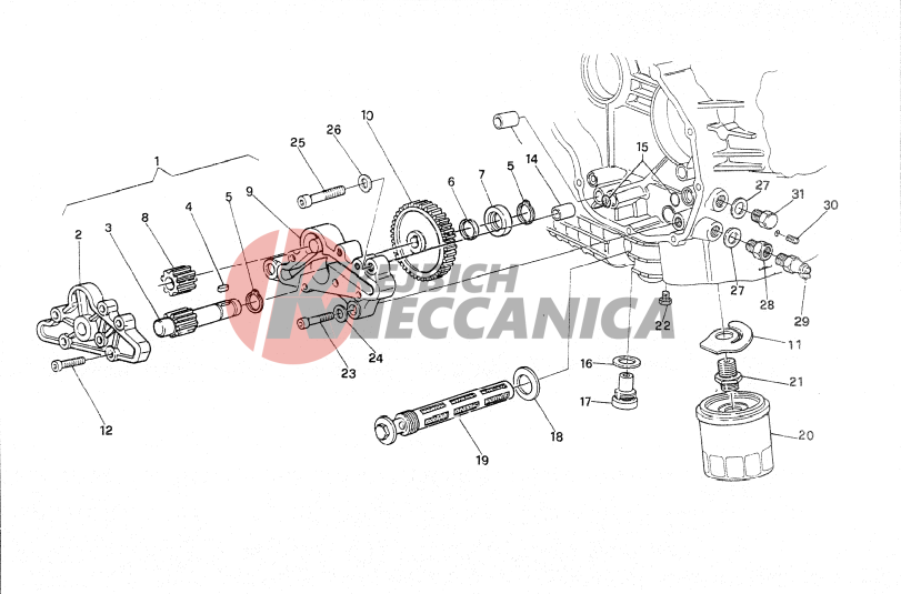 FILTERS AND OIL PUMP