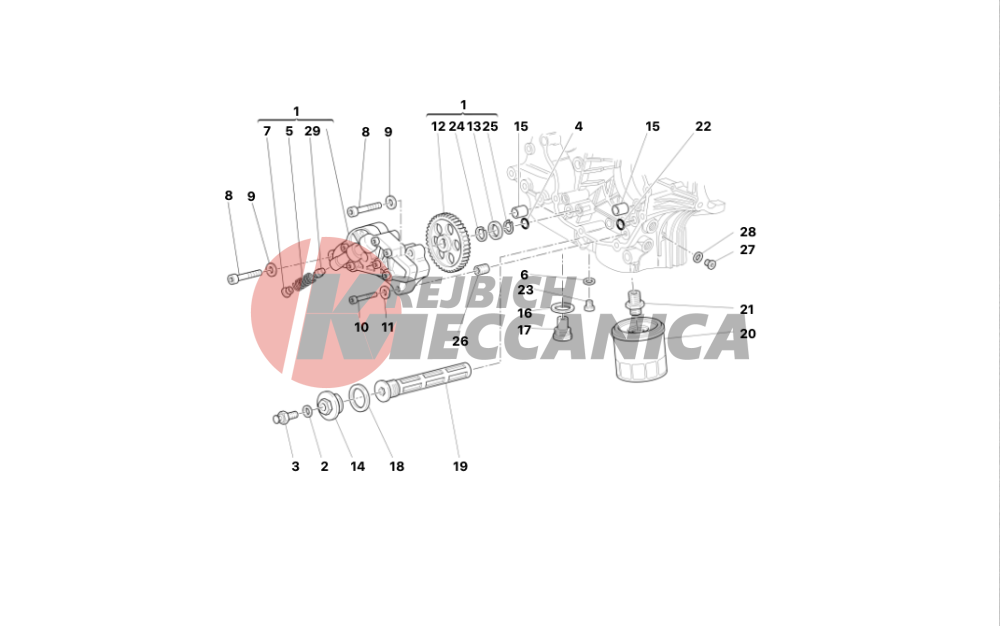 FILTERS AND OIL PUMP