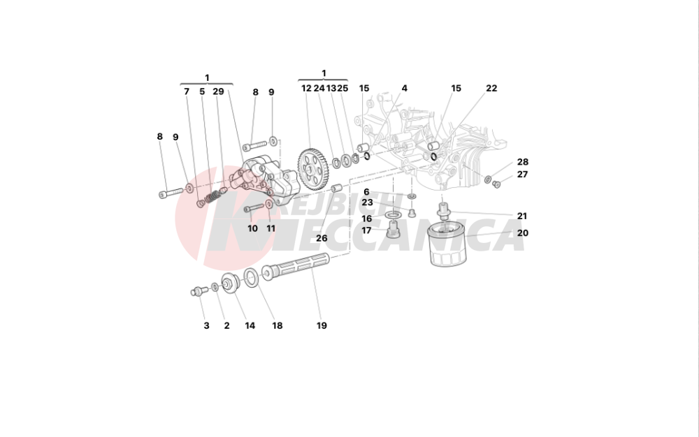 FILTERS AND OIL PUMP