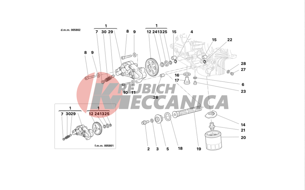 FILTERS AND OIL PUMP