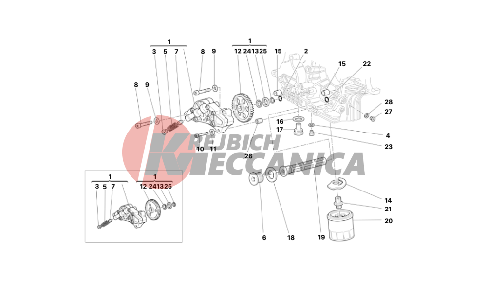 FILTERS AND OIL PUMP