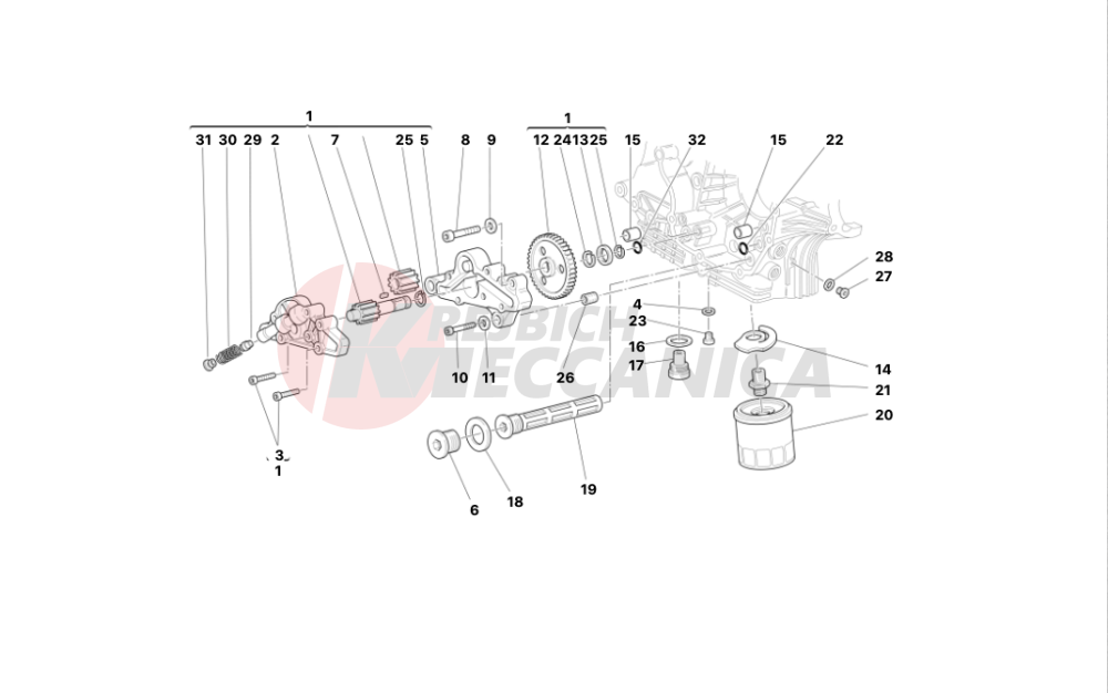 FILTERS AND OIL PUMP