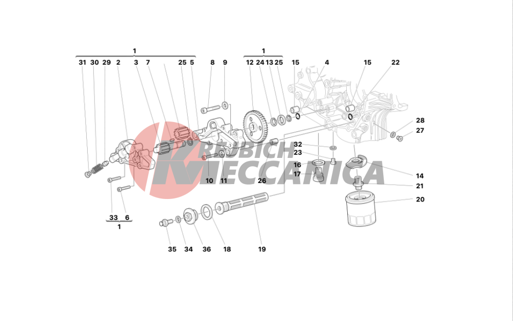 FILTERS AND OIL PUMP