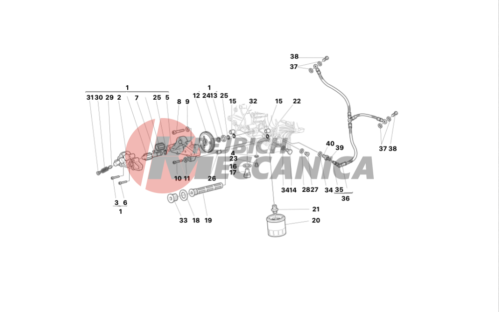 FILTERS AND OIL PUMP