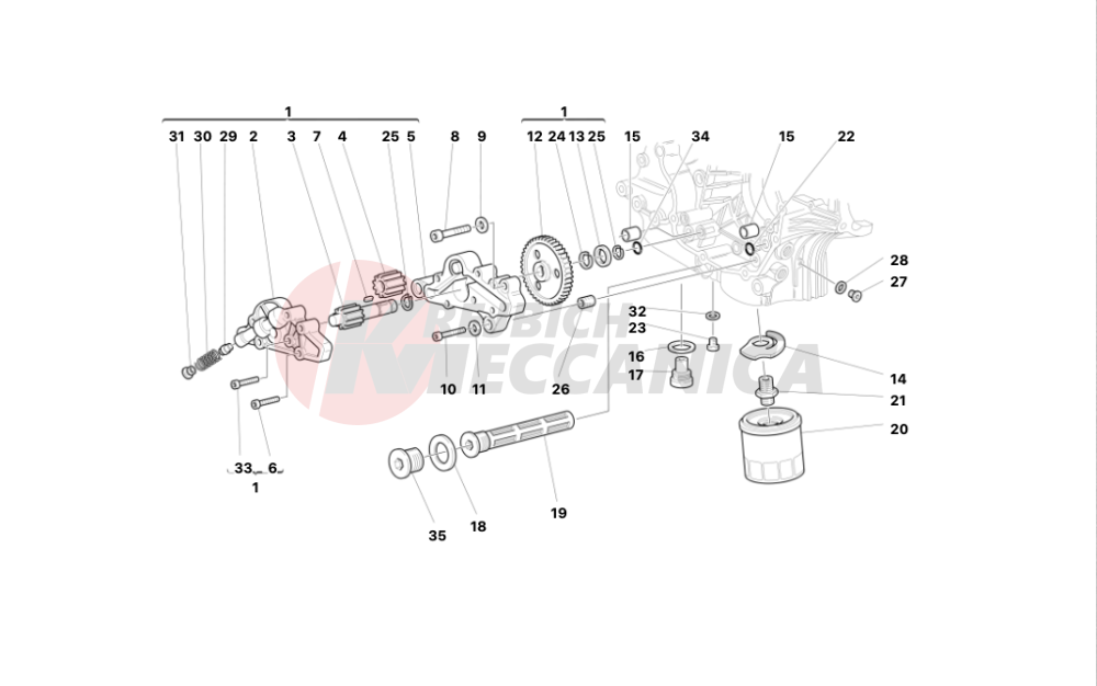 FILTERS AND OIL PUMP