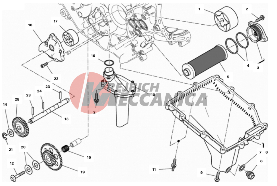 FILTERS AND OIL PUMP