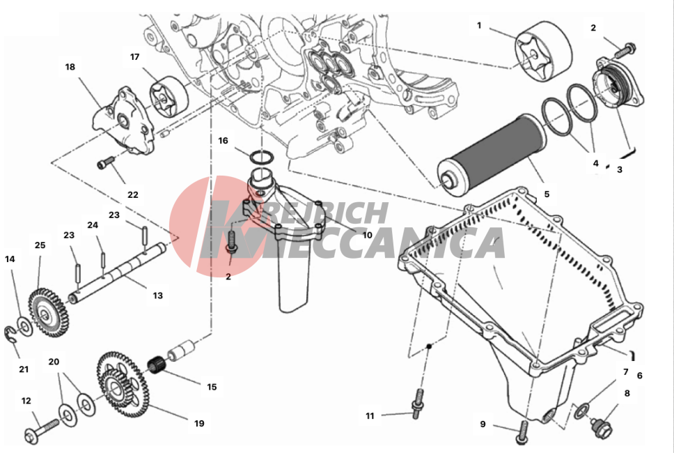 FILTERS AND OIL PUMP