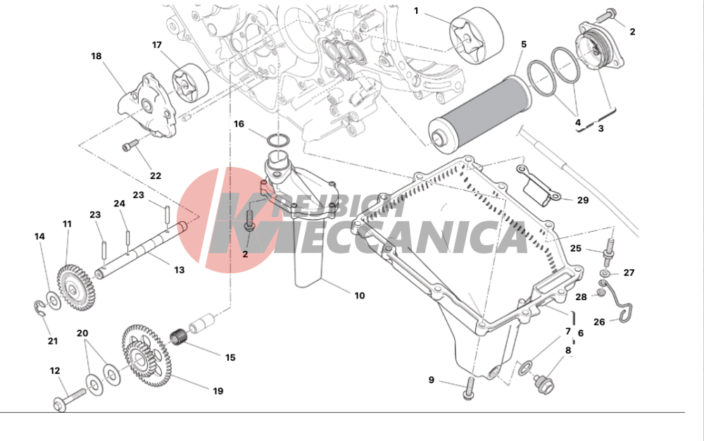 FILTERS AND OIL PUMP