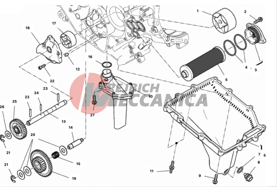 FILTERS AND OIL PUMP