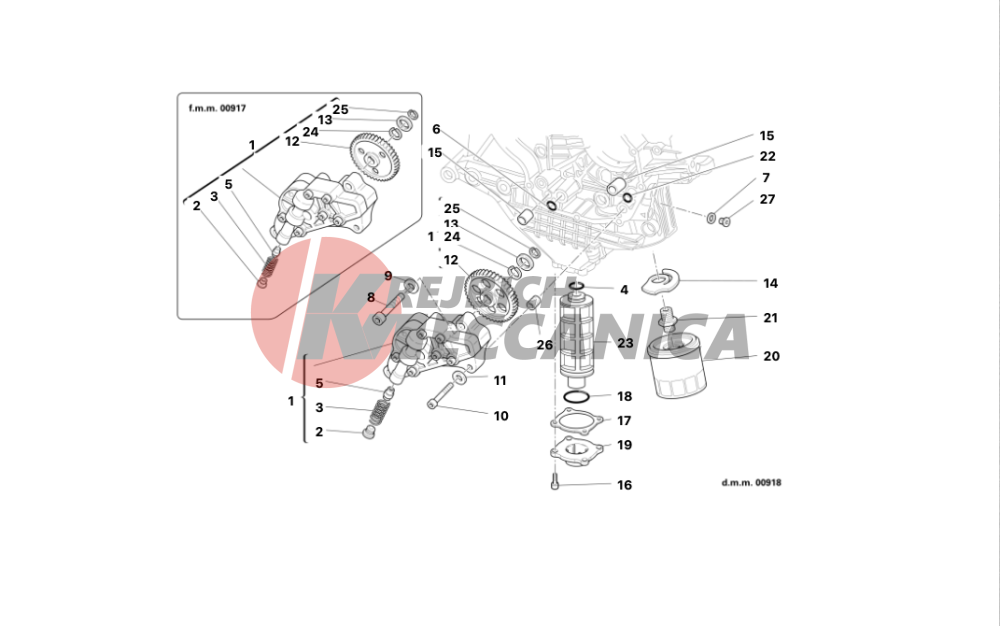 FILTERS AND OIL PUMP