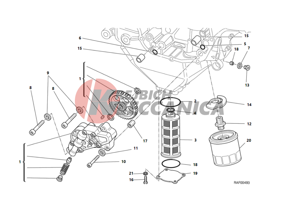FILTERS AND OIL PUMP