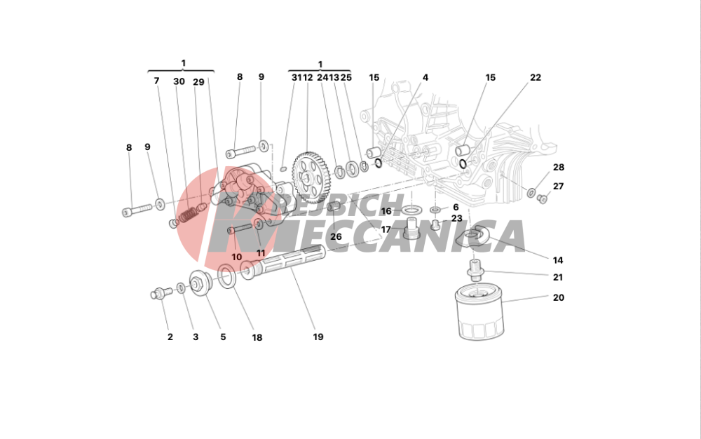 FILTERS AND OIL PUMP