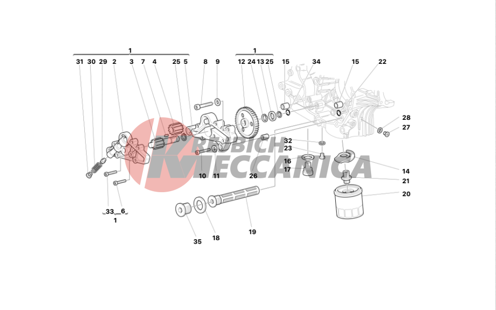 FILTERS AND OIL PUMP