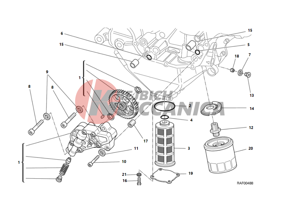 FILTERS AND OIL PUMP