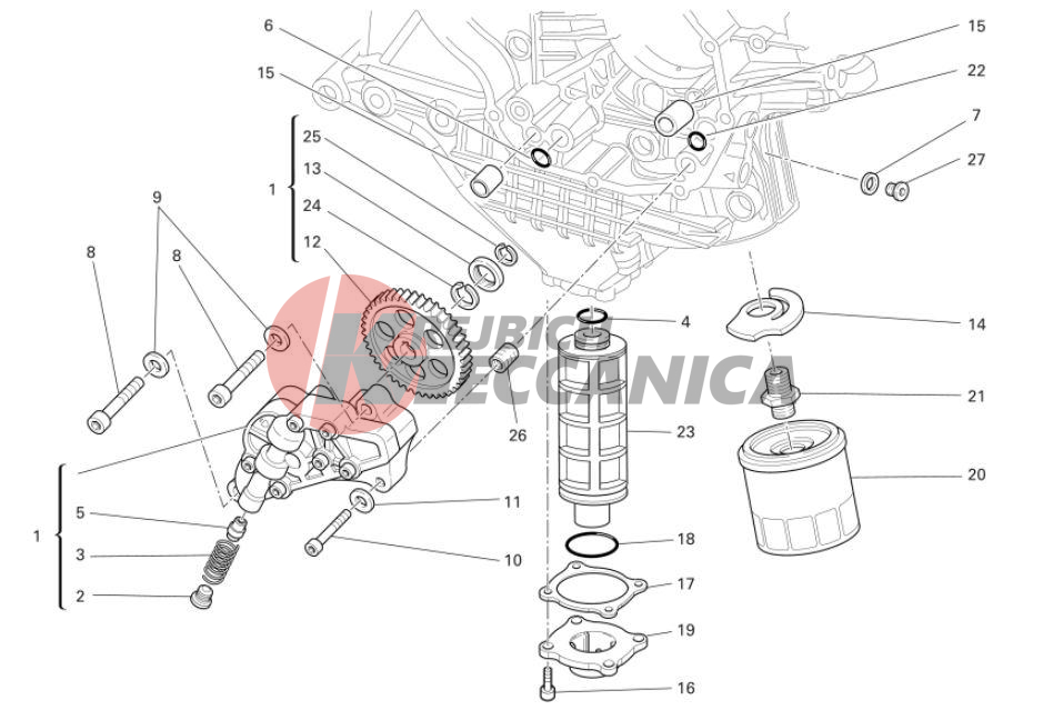 Filters and oil pump