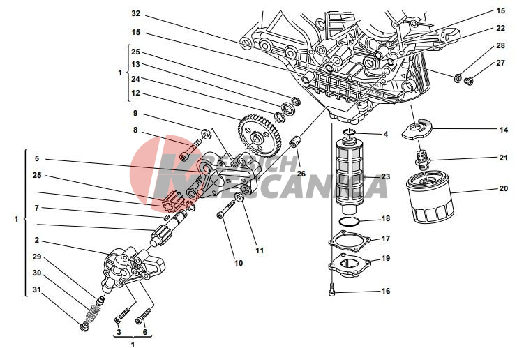 FILTERS AND OIL PUMP
