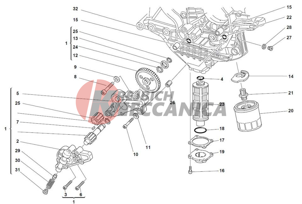 FILTERS AND OIL PUMP