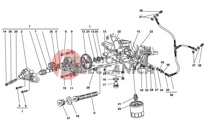 FILTERS AND OIL PUMP