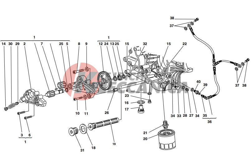 FILTERS AND OIL PUMP