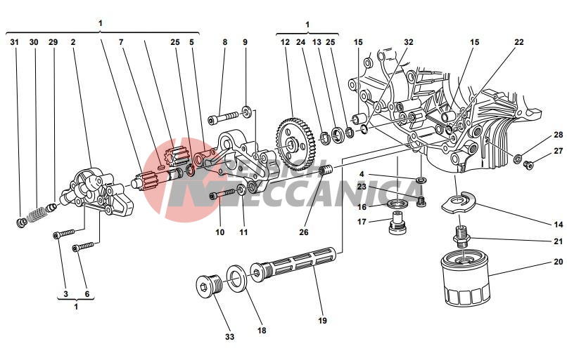 FILTERS AND OIL PUMP