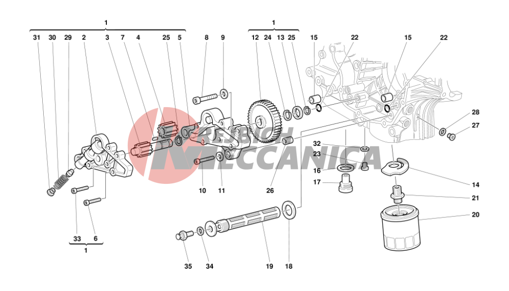FILTERS AND OIL PUMP