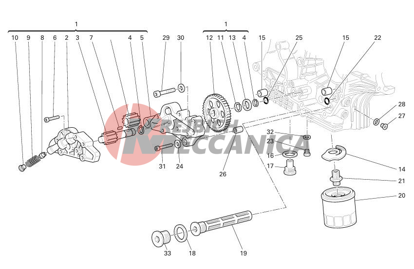 FILTERS AND OIL PUMP