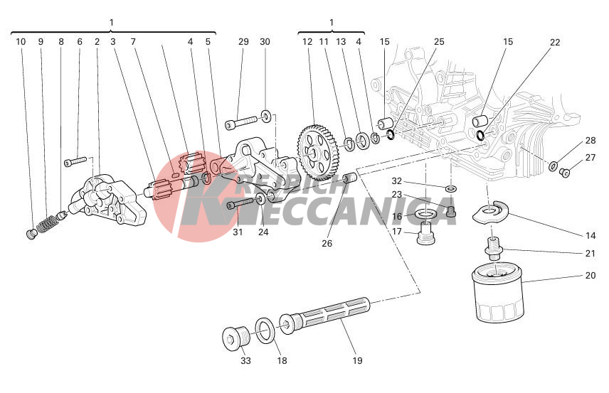 FILTERS AND OIL PUMP