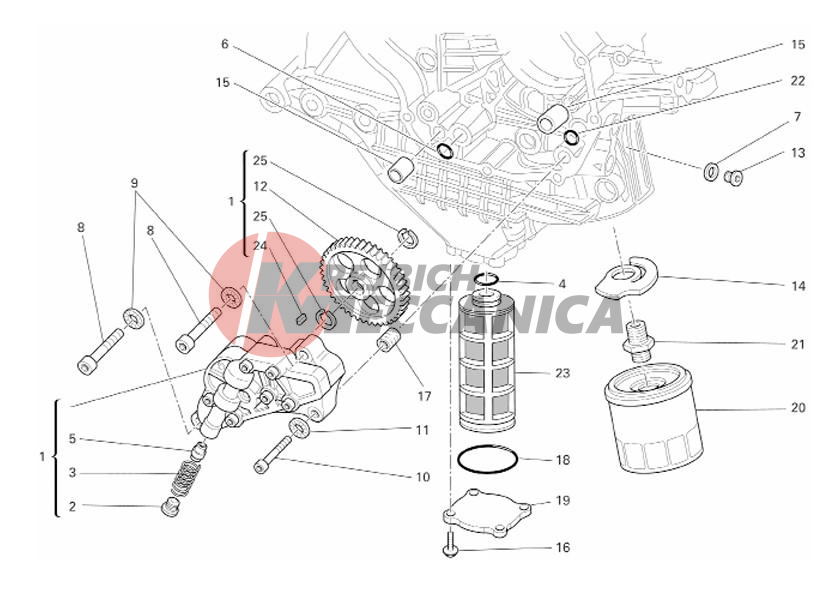 FILTERS AND OIL PUMP