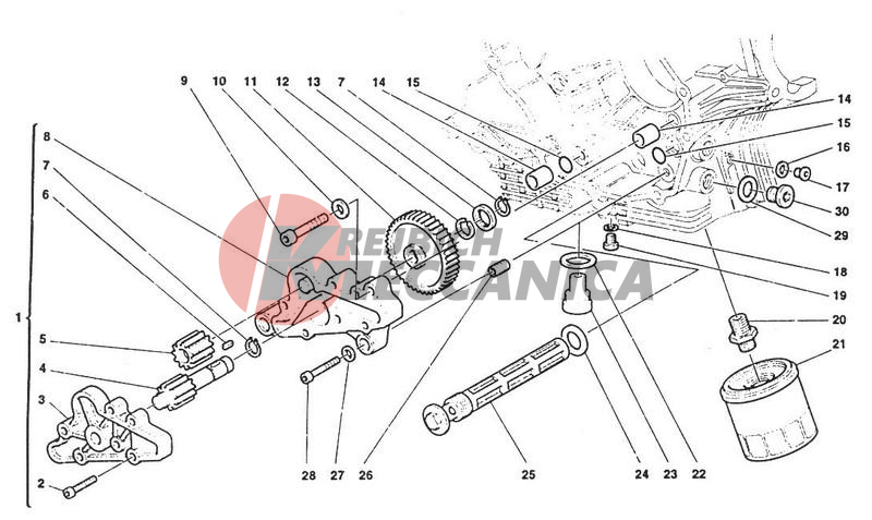 FILTERS AND OIL PUMP