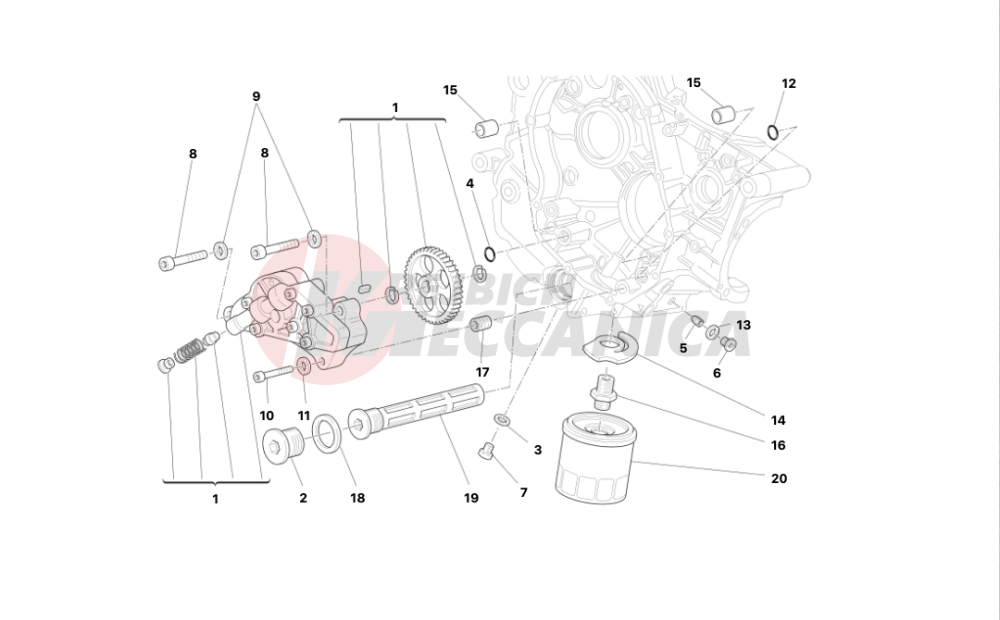 Filters and oil pump