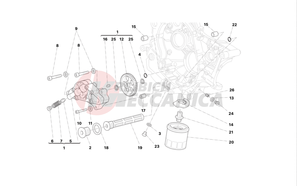 Filters and oil pump